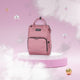 Rucsac pentru mamici, Petite&Mars, Jack, Cu 11 compartimente, Cu buzunare termice, Saltea de infasat inclusa, 30 x 42 x 15 cm, Dusty Rose