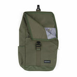 Rucsac pentru mamici, Petite&Mars, Jackob, Compartimentare multipla, Buzunare termoizolante si impermeabile si pentru laptop, Sistem prindere carucior, Include salteluta de infasat, 30 x 46 x 15 cm, Verde