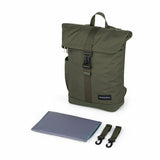 Rucsac pentru mamici, Petite&Mars, Jackob, Compartimentare multipla, Buzunare termoizolante si impermeabile si pentru laptop, Sistem prindere carucior, Include salteluta de infasat, 30 x 46 x 15 cm, Verde