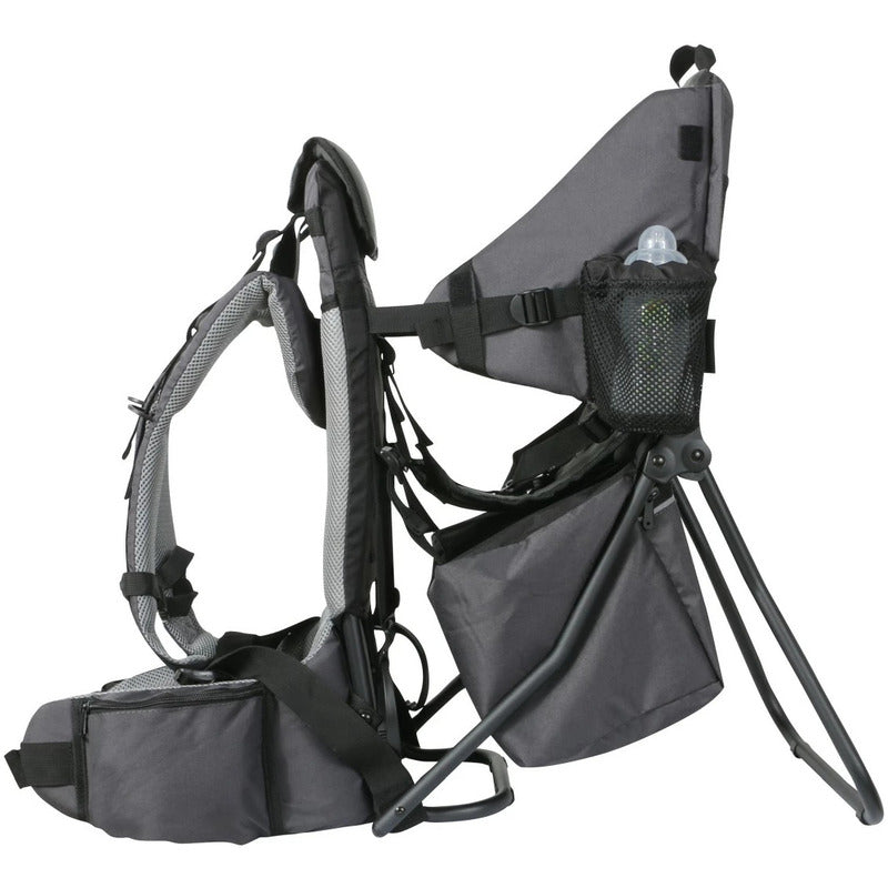 Rucsac pentru transportul copiilor, FreeON, Mount, Cu acoperis, Cu multiple compartimente, 87.5 x 38 x 77 cm, Conform cu standardul european de securitate EN 13209-1:2022, Grey