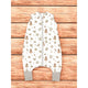Sac de dormit, MimiNu, Cu picioruse, De iarna, Din bumbac certificat Oeko Tex Standard 100, Cu fermoar pe mijloc, 87 cm, 3 luni - 2.5 ani, 2.5 Tog, Design, Ducklings Beige