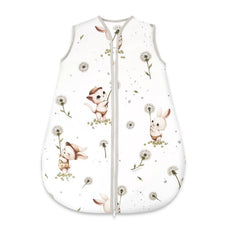 Sac de dormit, MimiNu, Pentru bebelusi, De iarna, Din bumbac certificat Oeko Tex Standard 100, Cu fermoar, 70 cm, 2.5 Tog, Cats