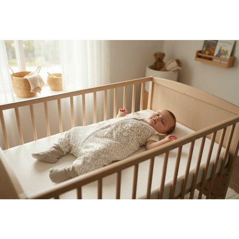 Sac de dormit, MimiNu, Premium, Cu picioruse, De iarna, Din bumbac certificat Oeko Tex Standard 100, Cu dantela si volan, 90 cm, S, Meadow - gogobaby.ro
