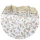Sac de dormit, MimiNu, Premium, Cu picioruse, De iarna, Din bumbac certificat Oeko Tex Standard 100, Cu dantela si volan, 90 cm, S, Meadow