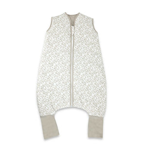 Sac de dormit, MimiNu, Premium, Cu picioruse, De iarna, Din bumbac certificat Oeko Tex Standard 100, Cu fermoar, 103 cm, M, Meadow