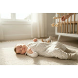 Sac de dormit, MimiNu, Premium, Cu picioruse, De iarna, Din bumbac certificat Oeko Tex Standard 100, Cu fermoar, 103 cm, M, Meadow