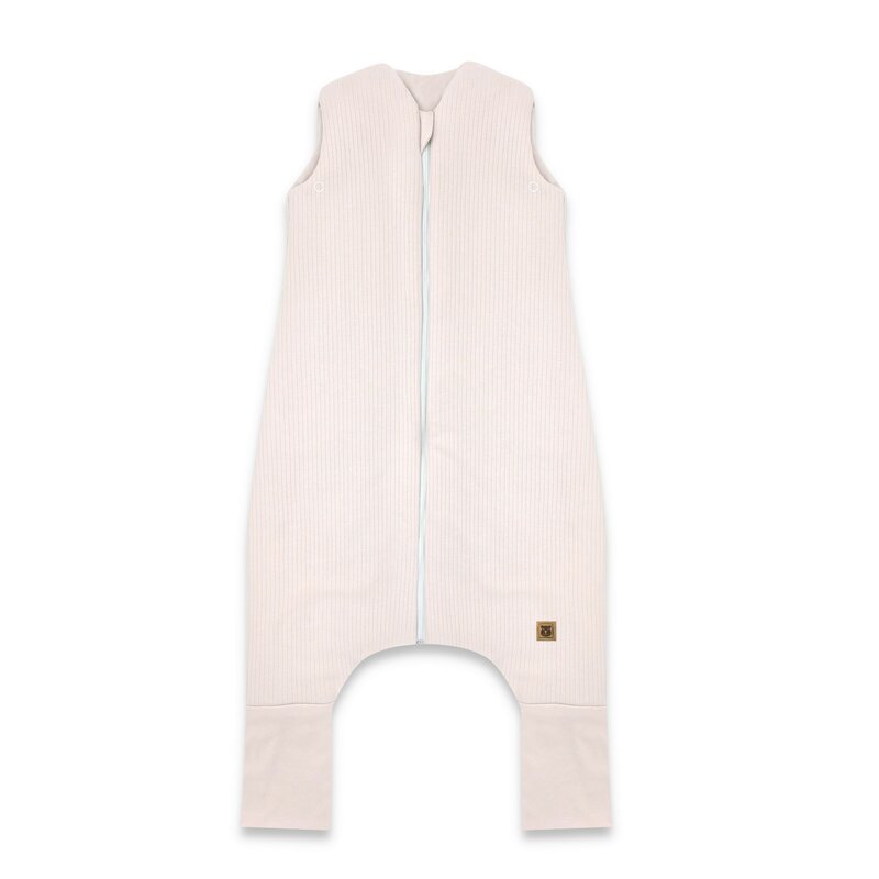 Sac de dormit, MimiNu, Premium, Cu picioruse, De iarna, Din bumbac interlock certificat Oeko Tex Standard 100, Cu fermoar, 1 - 2.5 ani, S, Soft Powder Pink - gogobaby.ro