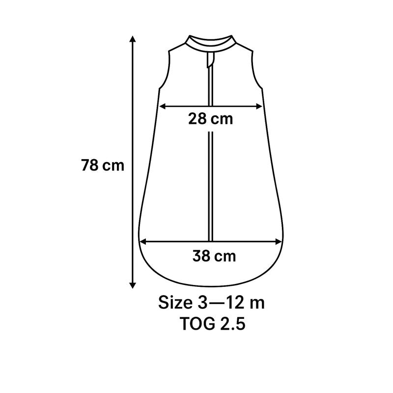 Sac de dormit, MimiNu, Premium, Din bumbac interlock, Materiale certificate Oeko Tex Standard 100, Cu fermoar, 3 - 12 luni, 2.5 Tog, Soft Ecru