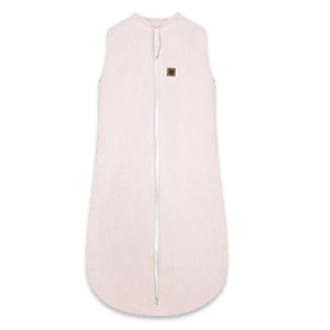 Sac de dormit, MimiNu, Premium, Din bumbac interlock, Materiale certificate Oeko Tex Standard 100, Cu fermoar, 3 - 12 luni, 2.5 Tog, Soft Powder Pink