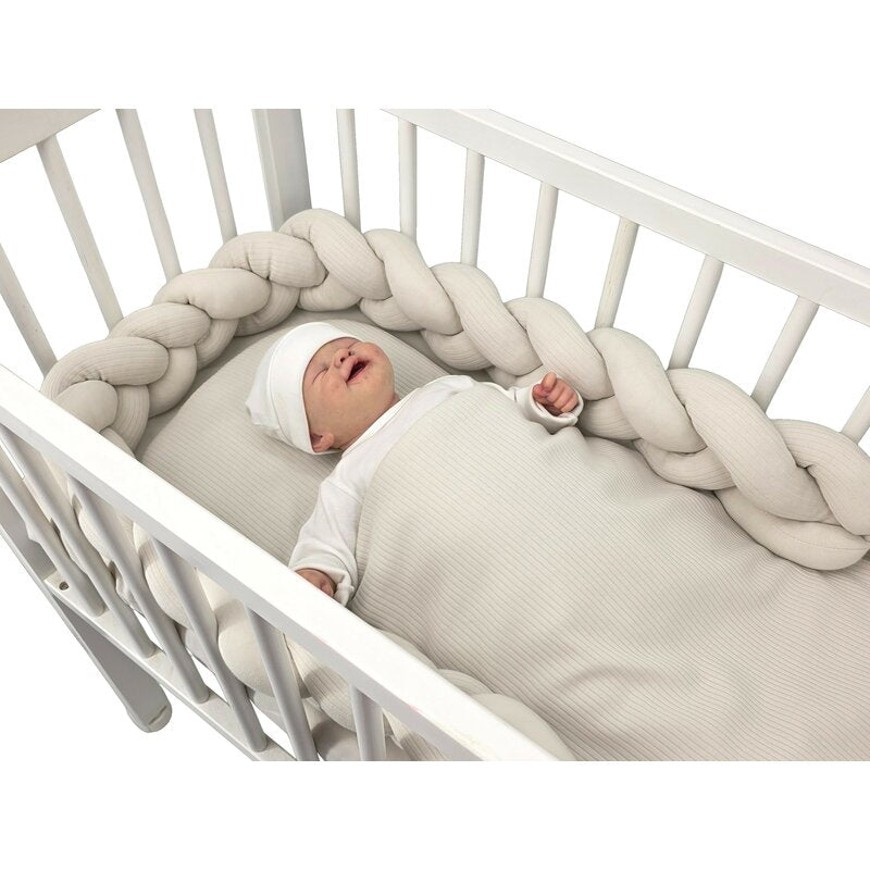 Sac de dormit multifunctional, MimiNu, Pentru patut, landou sau cosulet, Din bumbac interlock, Materiale certificate Oeko Tex Standard 100, Soft Beige - gogobaby.ro