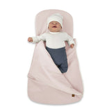 Sac de dormit multifunctional, MimiNu, Pentru patut, landou sau cosulet, Din bumbac interlock, Materiale certificate Oeko Tex Standard 100, Soft Powder Pink