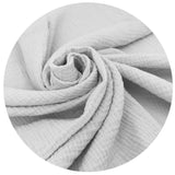 Sac de dormit, Qmini, Cu fermoar, Pentru bebelusi, De iarna, Din muselina dubla, 70 cm, Material certificat Oeko Tex Standard 100, Gray