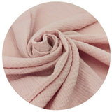 Sac de dormit, Qmini, Cu picioruse, De iarna, Din muselina dubla, Cu fermoar pe mijloc, 90 cm, S, Material certificat Oeko Tex Standard 100, Powder Pink