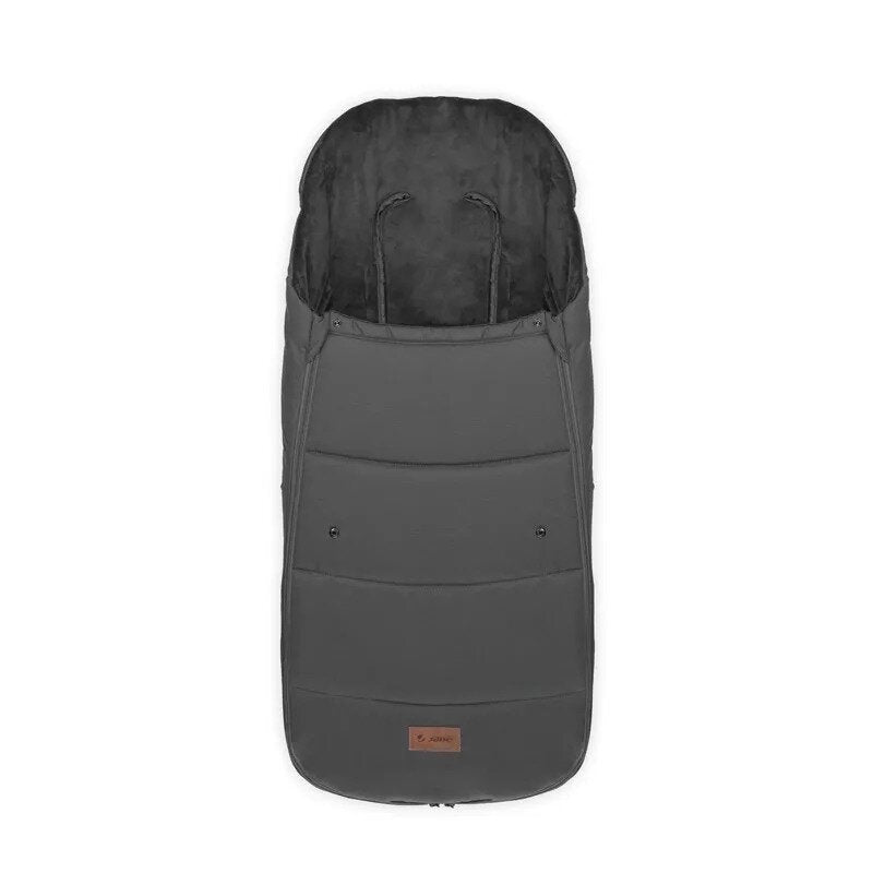 Sac de iarna, Jane, Dart, Pentru carucior, Universal, 13 x 45 x 93 cm, Material exterior hidrofug, Coal
