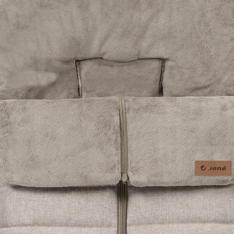 Sac de iarna, Jane, Nest, Pentru carucior, Universal, 95 x 46 cm, Material interior din fleece, Forest Green
