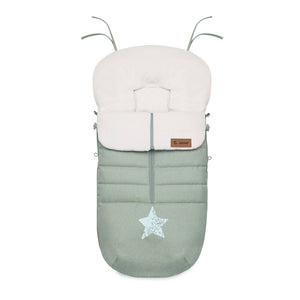 Sac de iarna, Jane, Nest, Pentru carucior, Universal, 95 x 46 cm, Material interior din fleece, Forest Green