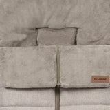 Sac de iarna, Jane, Nest, Pentru carucior, Universal, 95 x 46 cm, Material interior din fleece, Pale