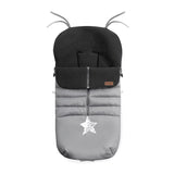 Sac de iarna, Jane, Nest, Pentru carucior, Universal, 95 x 46 cm, Material interior din fleece, Shadow