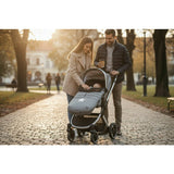 Sac de iarna, Jane, Nest, Pentru carucior, Universal, 95 x 46 cm, Material interior din fleece, Shadow
