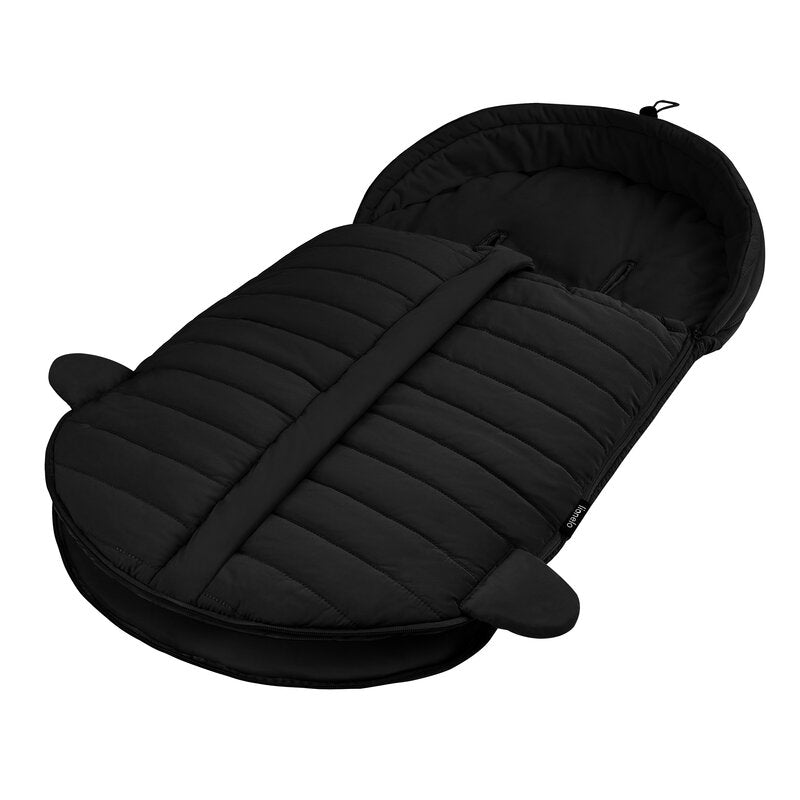 Sac de iarna, Lionelo, Oli, Pentru carucior, landou sau scaun auto, 101x45 cm, Impermeabil, Rezistent pana la -20 grade, Extensibil, Negru - gogobaby.ro