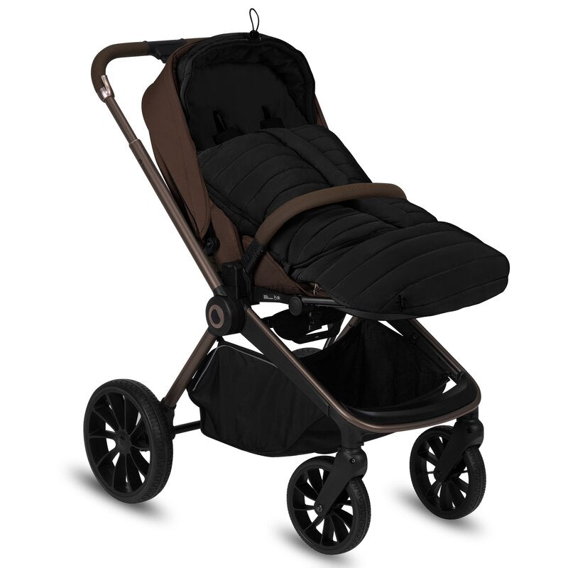 Sac de iarna, Lionelo, Oli, Pentru carucior, landou sau scaun auto, 101x45 cm, Impermeabil, Rezistent pana la -20 grade, Extensibil, Negru - gogobaby.ro