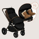Sac de iarna, Lionelo, Oli, Pentru carucior, landou sau scaun auto, 101x45 cm, Impermeabil, Rezistent pana la -20 grade, Extensibil, Negru