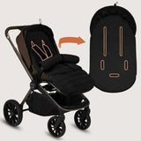 Sac de iarna, Lionelo, Oli, Pentru carucior, landou sau scaun auto, 101x45 cm, Impermeabil, Rezistent pana la -20 grade, Extensibil, Negru
