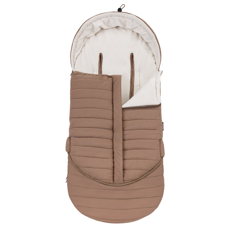 Sac de iarna, Lionelo, Oli, Pentru carucior, landou sau scaun auto, 101x45 cm, Impermeabil, Rezistent pana la -20 grade, Extensibil, Maro