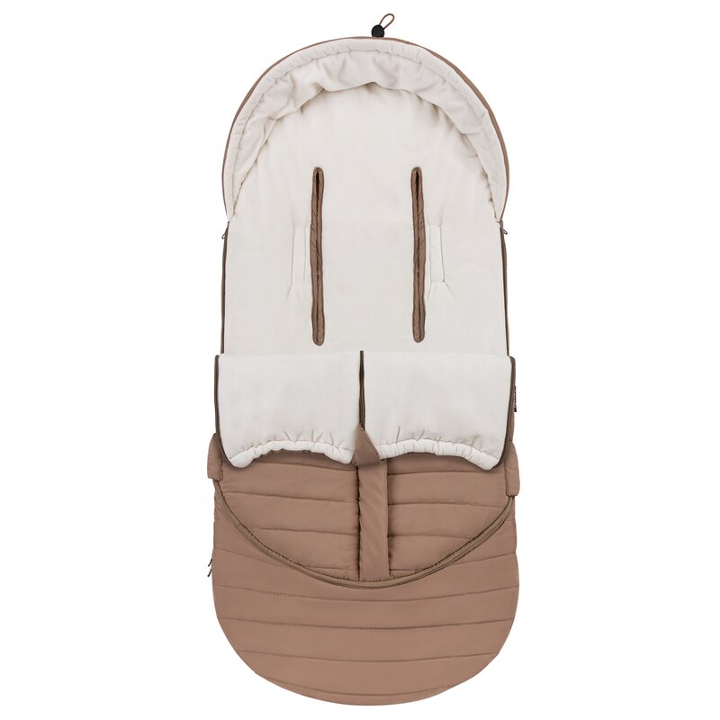 Sac de iarna, Lionelo, Oli, Pentru carucior, landou sau scaun auto, 101x45 cm, Impermeabil, Rezistent pana la -20 grade, Extensibil, Maro