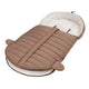 Sac de iarna, Lionelo, Oli, Pentru carucior, landou sau scaun auto, 101x45 cm, Impermeabil, Rezistent pana la -20 grade, Extensibil, Maro