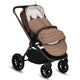Sac de iarna, Lionelo, Oli, Pentru carucior, landou sau scaun auto, 101x45 cm, Impermeabil, Rezistent pana la -20 grade, Extensibil, Maro