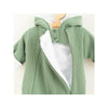 Salopeta de iarna, New Baby, Pentru bebelusi, Cu gluga, Marime 62, Din bumbac si elastan, Cu captuseala din polar, Frosty Mint