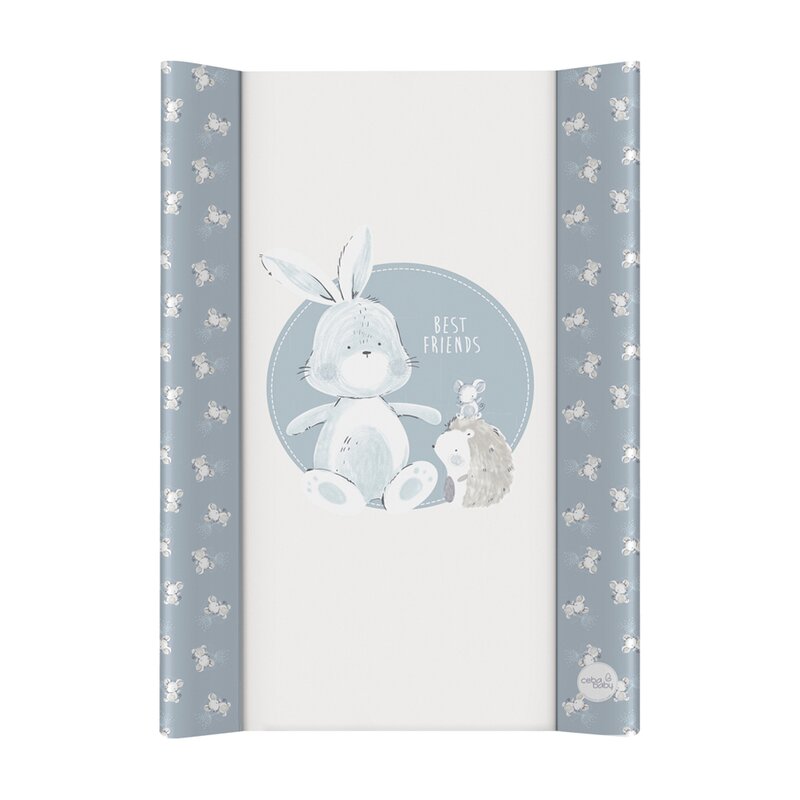 Saltea de infasat, Ceba Baby, Basic, 50x70 cm, Atasabila la patut, Fara BPA, 0 luni+, Friends, Resigilat