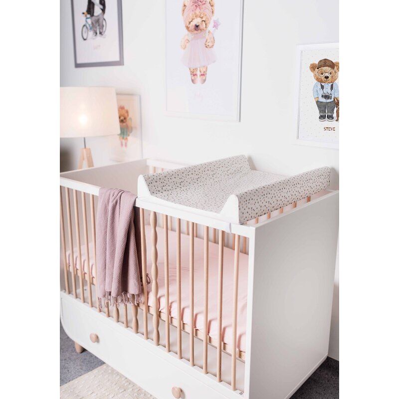 Saltea de infasat, Ceba Baby, Basic, 50x70 cm, Atasabila la patut, Fara BPA, 0 luni+, Spots - gogobaby.ro