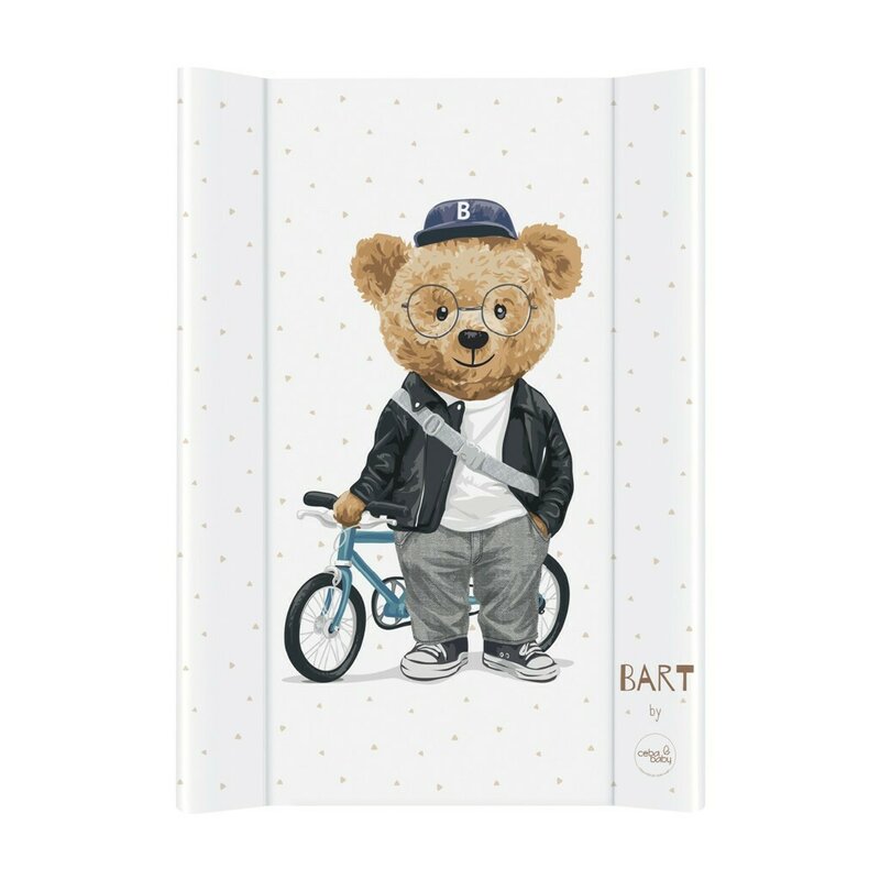 Saltea de infasat, Ceba Baby, Confort, 50x70 cm, Atasabila la patut, Fara BPA, 0 luni+, Fluffy Puffy Bart - gogobaby.ro
