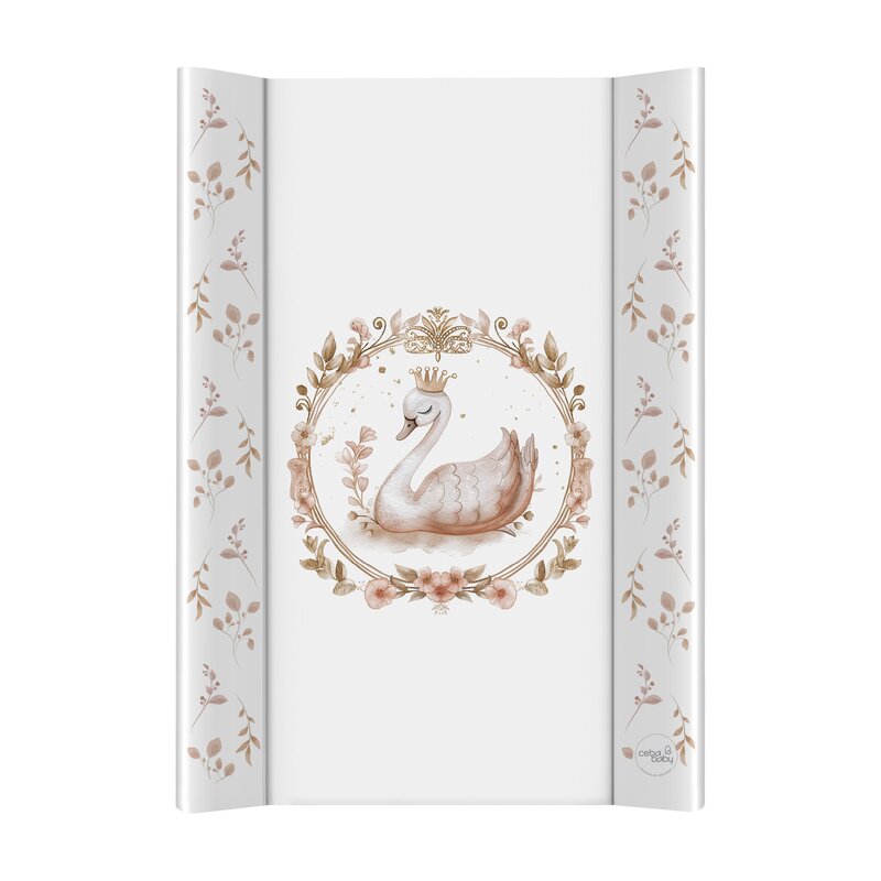 Saltea de infasat, Ceba Baby, Cu intaritura, 70x50 cm, Suprafata impermeabila, Pentru comode de infasat, masute sau patuturi, Fara ftalati, 0 luni+, Basic Glamour Style