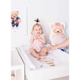 Saltea de infasat, Ceba Baby, Cu Intaritura, Pentru comode, masute de infasat si patuturi, 50x70 cm, Fara BPA, Certificata Oeko-Tex Standard 100, 0 luni+, Basic Balloons