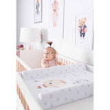 Saltea de infasat, Ceba Baby, Cu Intaritura, Pentru comode, masute de infasat si patuturi, 50x70 cm, Fara BPA, Certificata Oeko-Tex Standard 100, 0 luni+, Basic Balloons