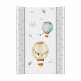 Saltea de infasat, Ceba Baby, Cu Intaritura, Pentru comode, masute de infasat si patuturi, 50x70 cm, Fara BPA, Certificata Oeko-Tex Standard 100, 0 luni+, Basic Balloons