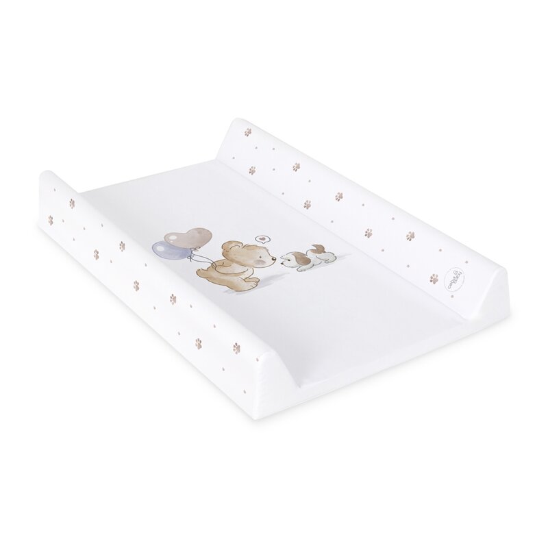 Saltea de infasat, Ceba Baby, Cu Intaritura, Pentru comode, masute de infasat si patuturi, 50x70 cm, Fara BPA, Certificata Oeko-Tex Standard 100, 0 luni+, Ultra Light Friends Forever
