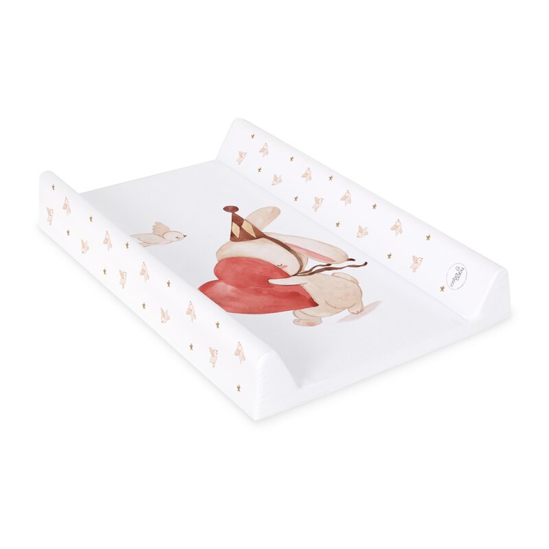 Saltea de infasat, Ceba Baby, Cu Intaritura, Pentru comode, masute de infasat si patuturi, 50x70 cm, Fara BPA, Certificata Oeko-Tex Standard 100, 0 luni+, Ultra Light Pierrot