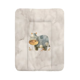 Saltea de infasat, Ceba Baby, Moale, 50x70 cm, Pentru comode si masute de infasat, Fara BPA, Impermeabila, 0 luni+, Basic Cosy Hippo