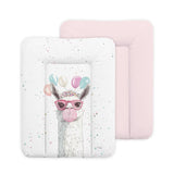 Saltea de infasat, Ceba Baby, Moale, 50x70 cm, Pentru comode si masute de infasat, Fara BPA, Impermeabila, 0 luni+, Basic Crazy Lama