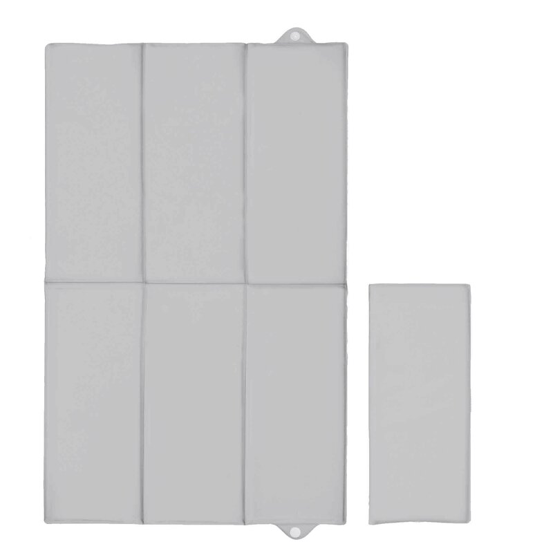 Saltea de infasat, Ceba Baby, Pliabila, 80x50 cm, Suprafata impermeabila, Multifunctionala, Pentru acasa si in deplasari, Basic Grey