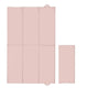 Saltea de infasat, Ceba Baby, Pliabila, 80x50 cm, Suprafata impermeabila, Multifunctionala, Pentru acasa si in deplasari, Basic Pink