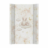 Saltea de infasat, Ceba Baby, Ultra Light, 50x70 cm, Atasabila la patut, Fara BPA, 0 luni+, Sleepy Bunny
