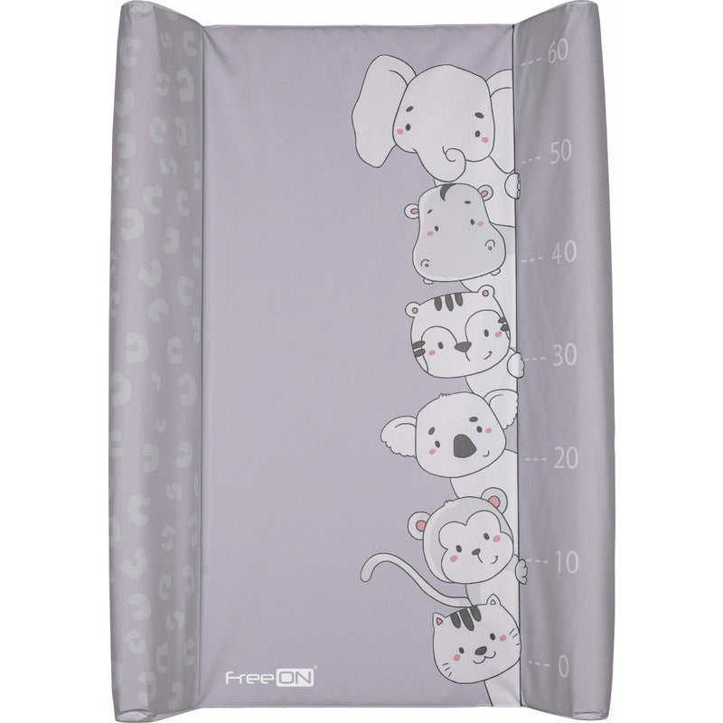 Saltea de infasat, FreeON, cu taliometru, Soft, 70 x 50 cm, Animals - gogobaby.ro