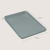 Saltea de infasat, Lionelo, Megs, Moale, Utilizabil si fara husa, Impermeabila, Design ergonomic, 70x49 cm, Fara BPA, Conform cu standardul de securitate EN71-3, 0 luni+, Gri