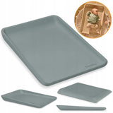 Saltea de infasat, Lionelo, Megs, Moale, Utilizabil si fara husa, Impermeabila, Design ergonomic, 70x49 cm, Fara BPA, Conform cu standardul de securitate EN71-3, 0 luni+, Gri