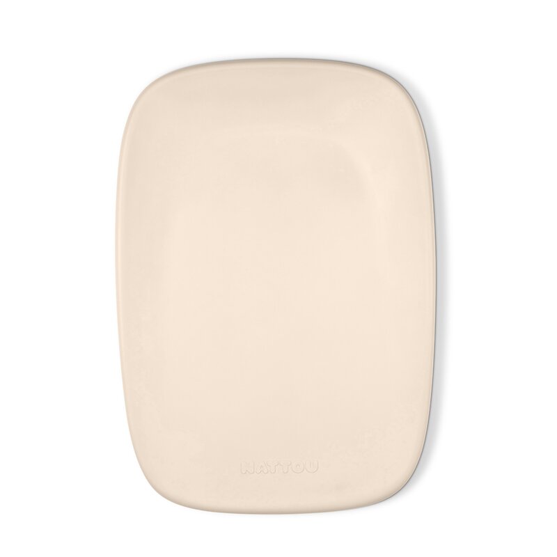 Saltea de infasat, Nattou, Softy, Moale, Utilizabil si fara husa, Design ergonomic, Spuma PU, 70x50x10 cm, Fara BPA, 0 luni+, Beige